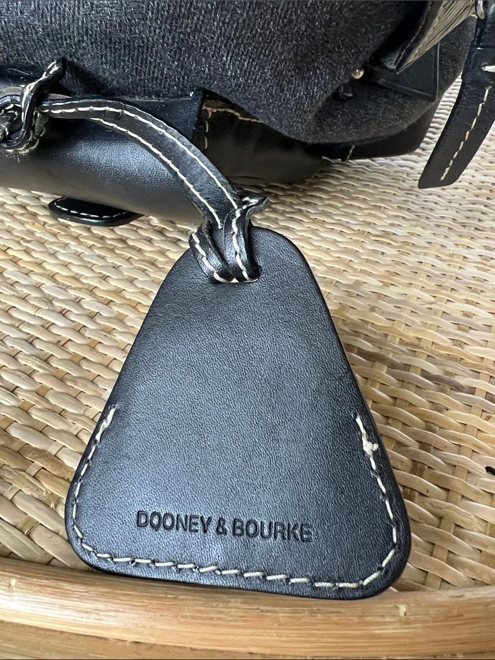 Dooney & Bourke Anniversary Signature 2 Pocket Satchel charcoal Y2K Vintage